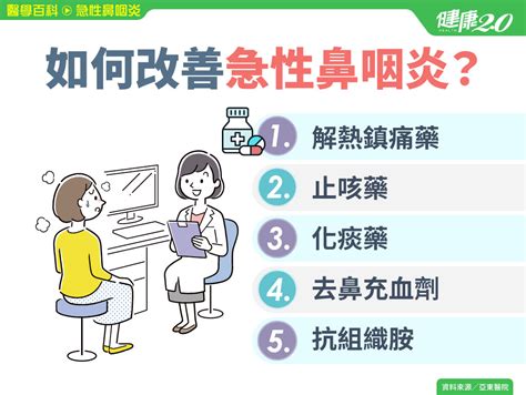 感冒要注意什麼|急性鼻咽炎／感冒如何好更快？鼻塞、喉嚨痛怎麼舒緩…